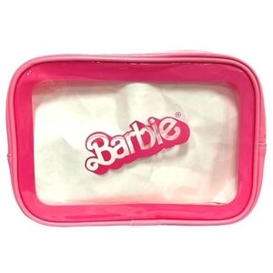 Barbie Transparent Pink Makeup Pouch